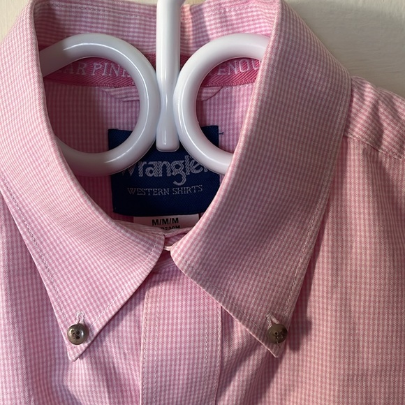 Wrangler Western Shirts / men’s / pink ribbon /sizeM - Picture 3 of 6